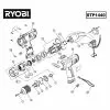 Ryobi STP1440 Spare Parts List Type: 1000014433